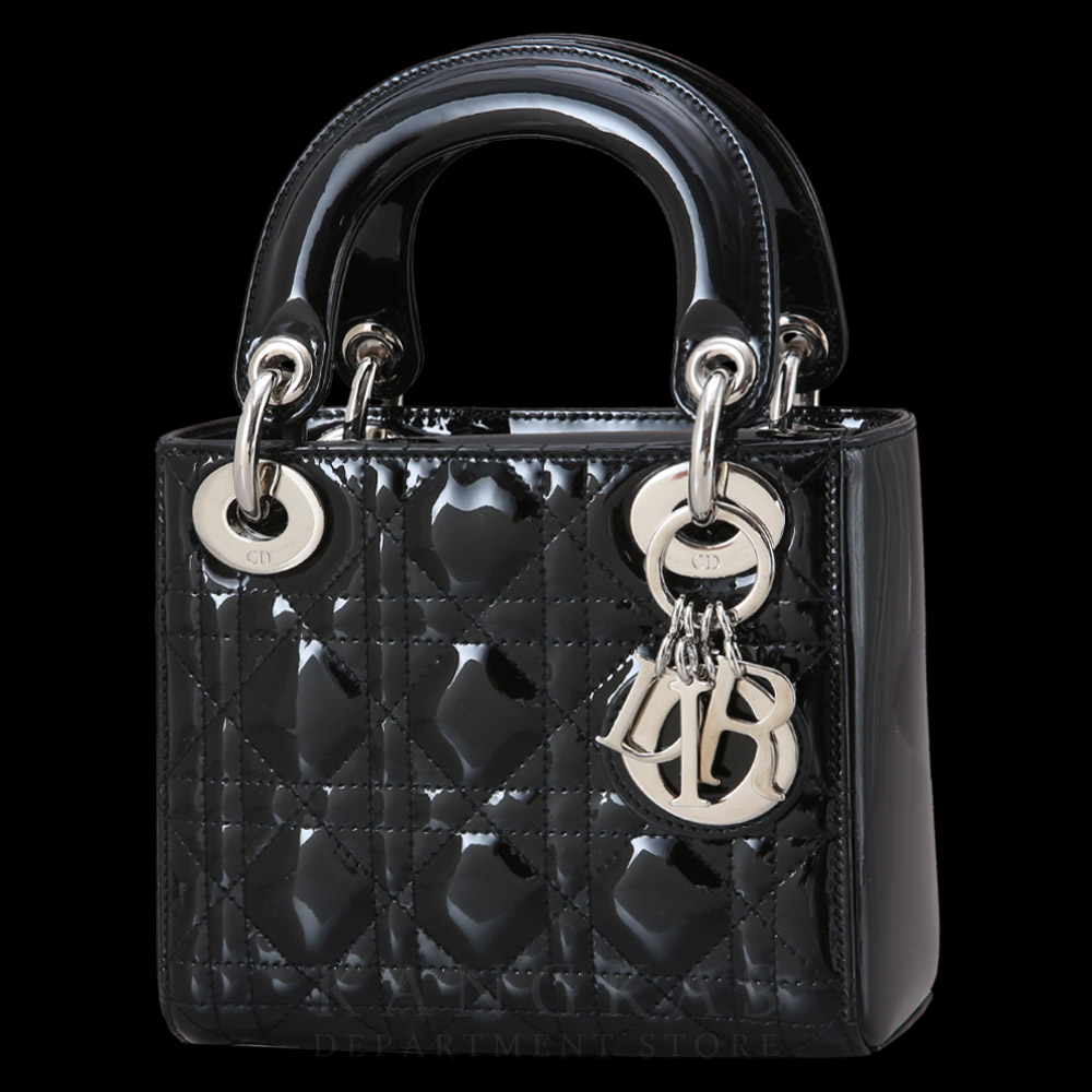 CHRISTIAN DIOR(USED)크리스찬디올 레이디디올 페이던트 미니 블랙